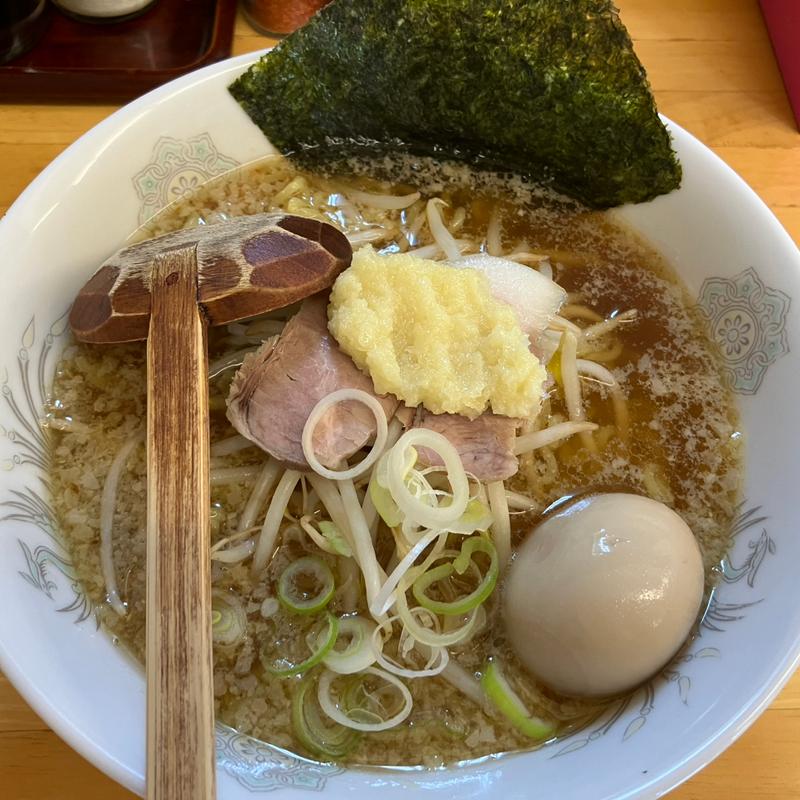 ニンニクラーメン味玉(環七らーめん一天 )