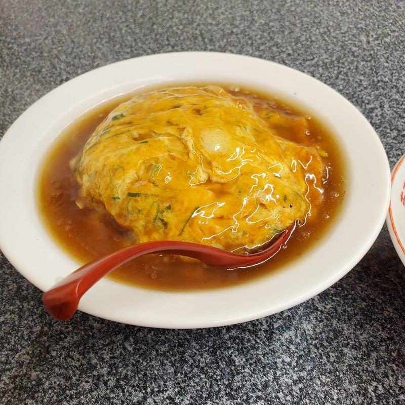 天津丼セット(ラーメン付き)(桃園)