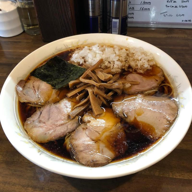 メンマチャーシュー 特大 玉ねぎ増し(ラーメン専門 珉珉)