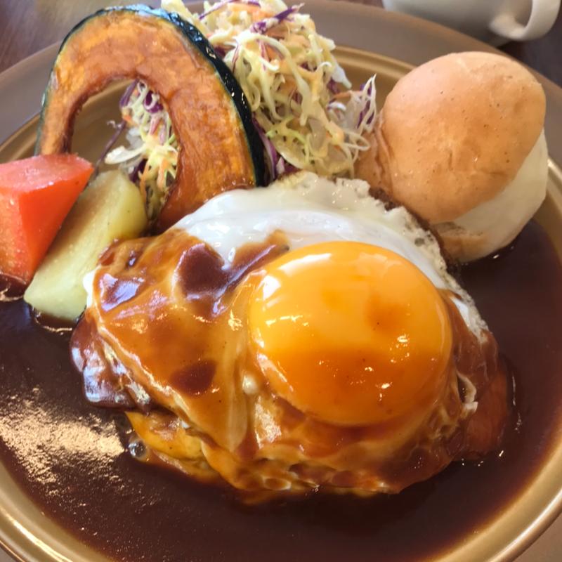 ベーコンエッグバーグ(KitchenOnMyPlate)
