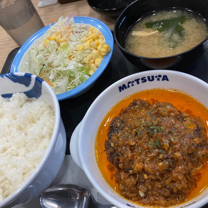 チミチュリソースハンバーグ定食(松屋 小田急永山店 )