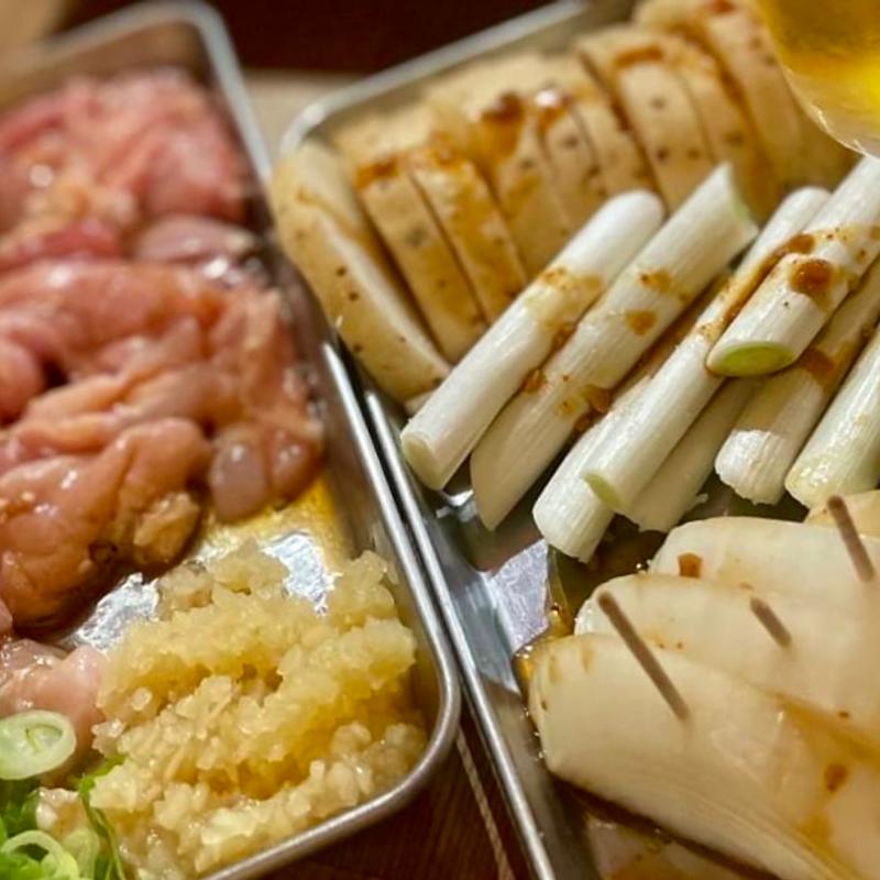 焼鳥(鶏魂鳥福2号店)