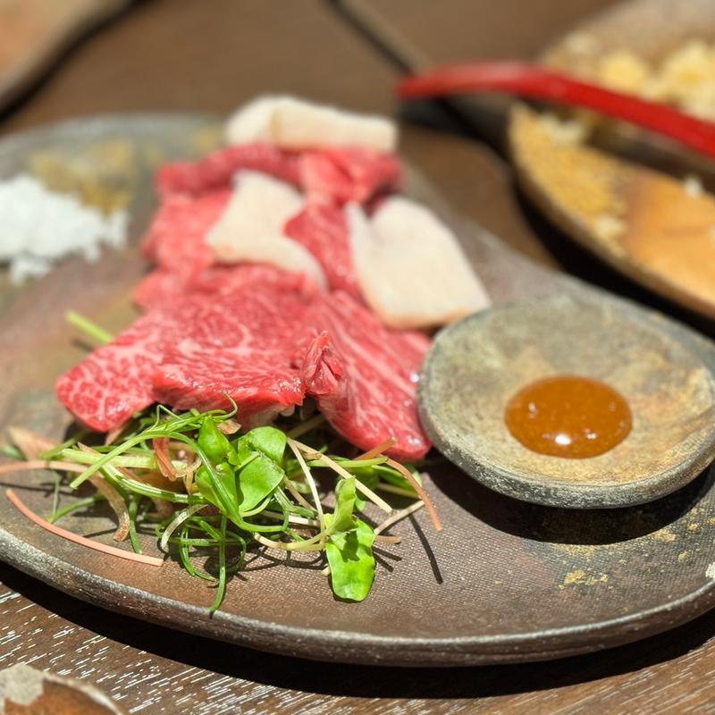 馬刺し3種盛り合わせ(郷土酒肴 あおもり屋 日本橋浜町店)