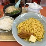 ホタテ塩とんこつつけ麺半ライスセット