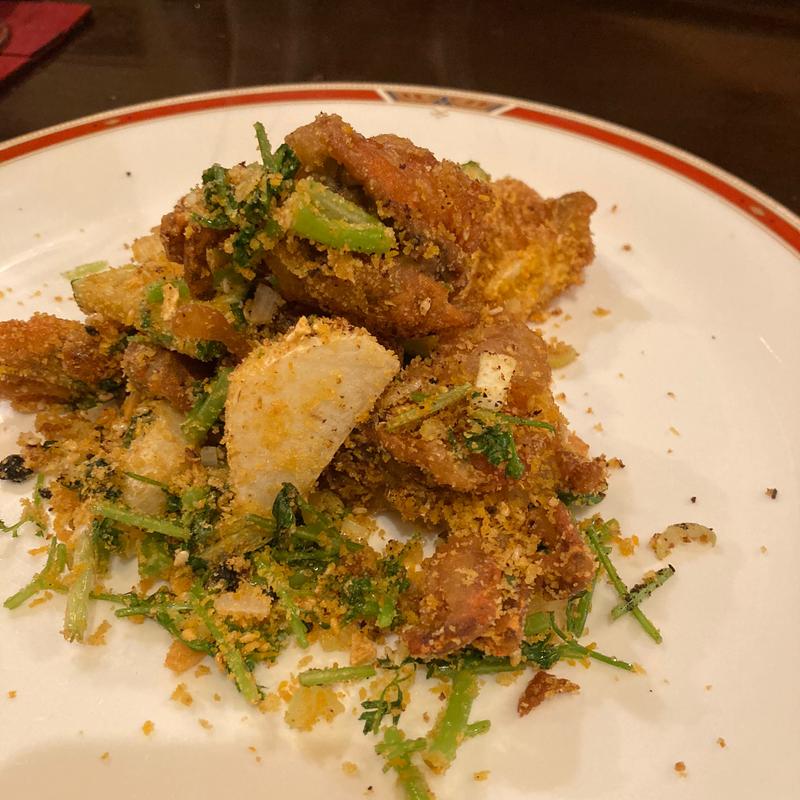 ソフトシェルクラブの避風塘(China Baru 茂)