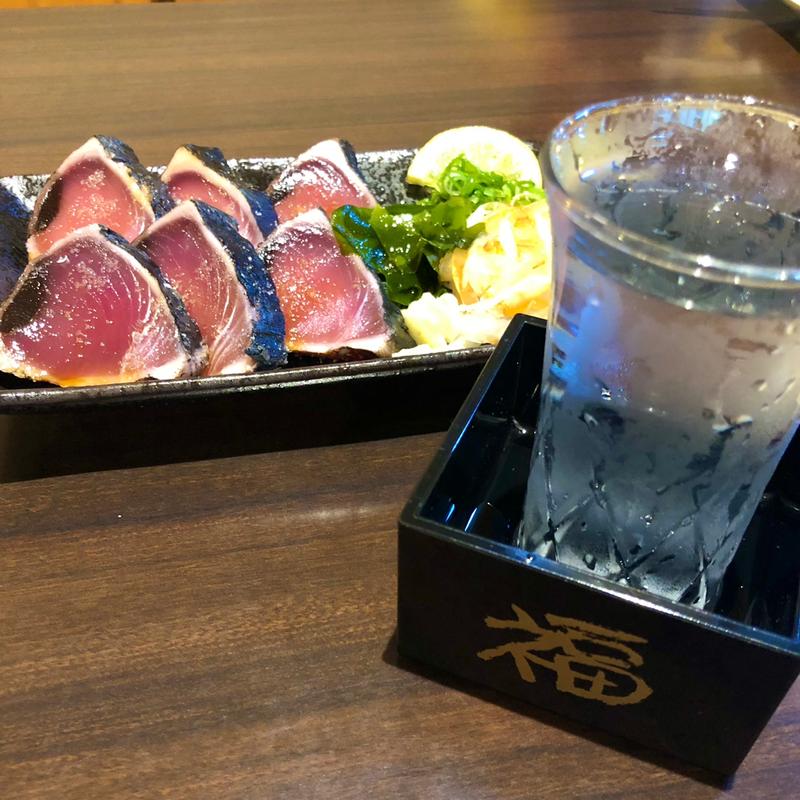 藁焼きカツオの塩タタキ(鳥善)