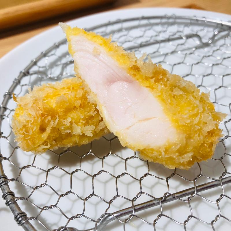 ささみフライ_ミックスフライ定食 上(黒豚とんかつ 黒田)