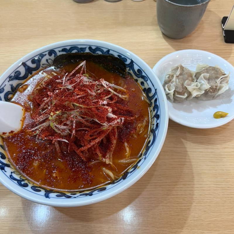 辛味噌ラーメン+焼売(ラーメン 尹 善栄（ユン ソンヨン）の店「わがまま」)
