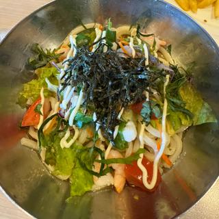 ねばとろサラダうどん(ガスト 見附店 )