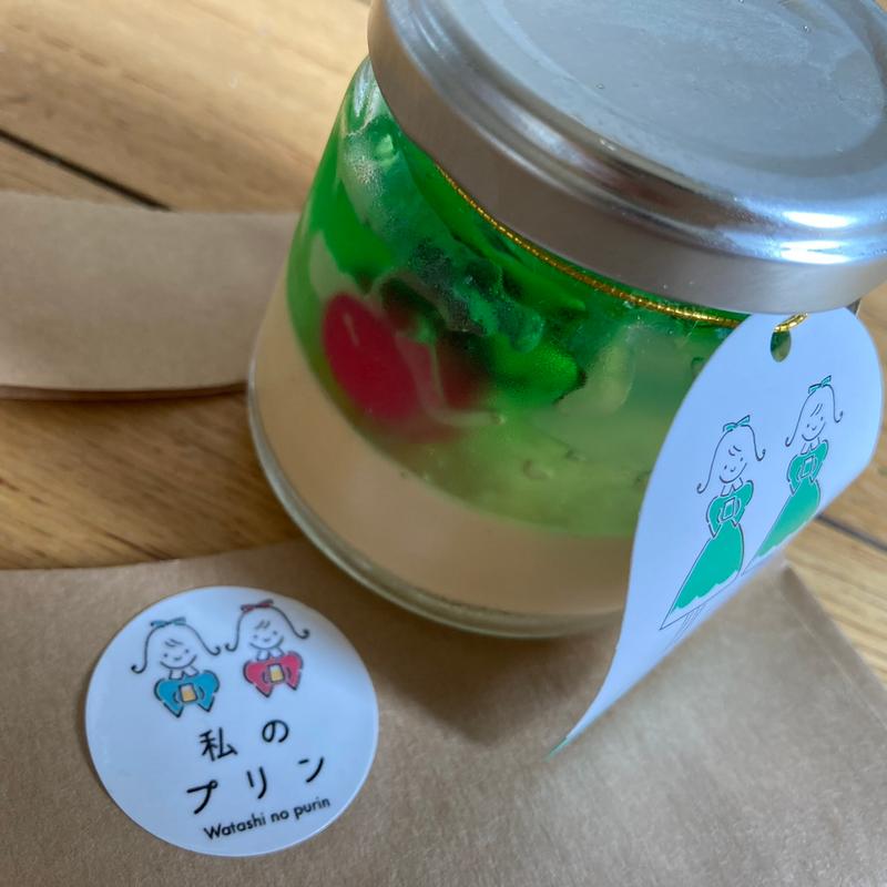 メロンソーダーぷりん(私のプリン食堂 ららぽーと堺店)