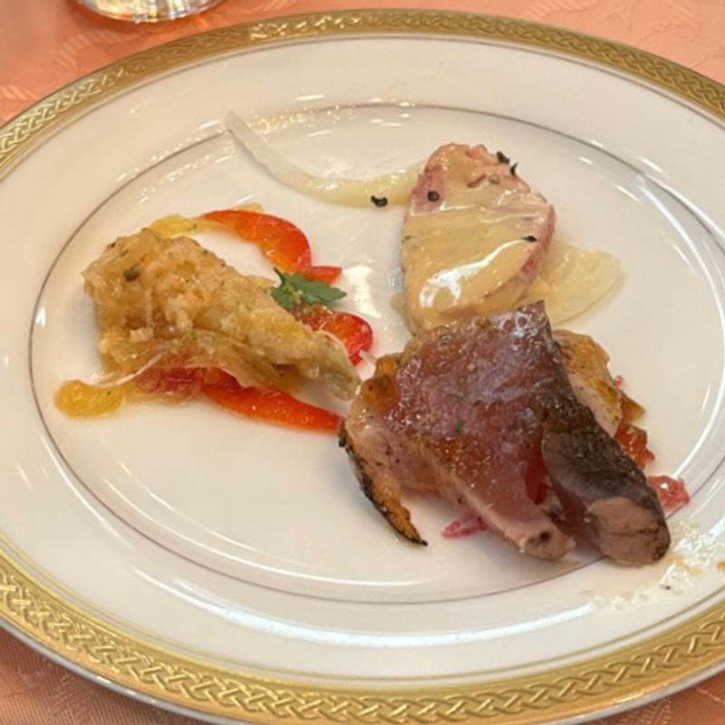 カツオのタタキほか(名鉄グランドホテル)