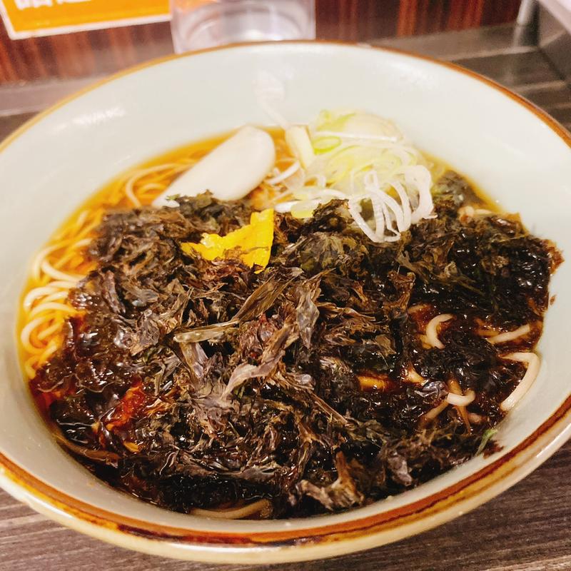 岩のりそば(そばうどん 文殊 浅草店)