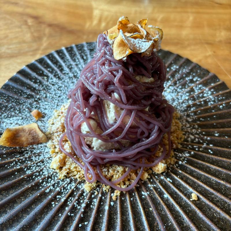 紫いものモンブランとくるみのアイス(natuRe tokyo)