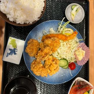 唐揚げ定食(うおみ 高棚店)