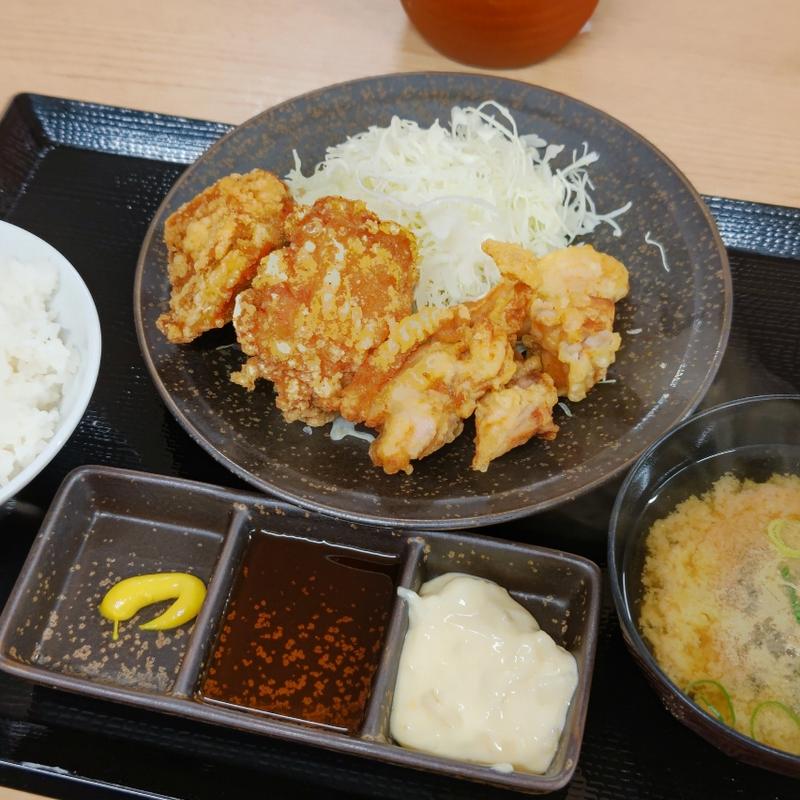 とり天合盛り定食(からやま 横浜日野店)