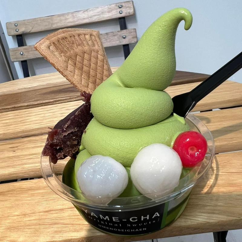 季節のパフェ 八女新茶(梅野製茶園)