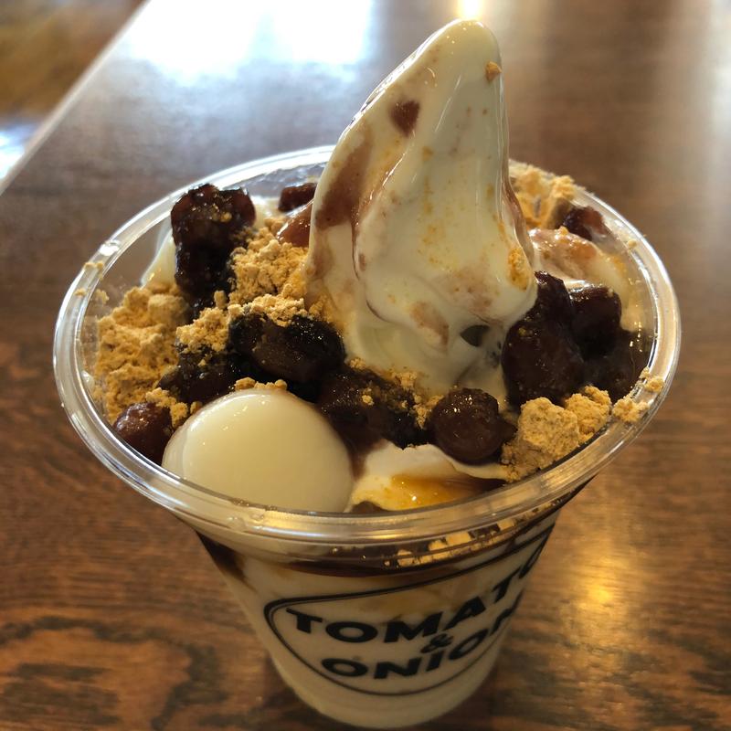 飲める豆花 黒みつきな粉(トマト＆オニオン 我孫子店)