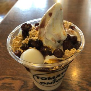 飲める豆花 黒みつきな粉(トマト＆オニオン 我孫子店)