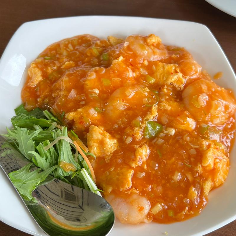 海老とたまごチリソース(中国四川料理 香琳 （コウリン）)