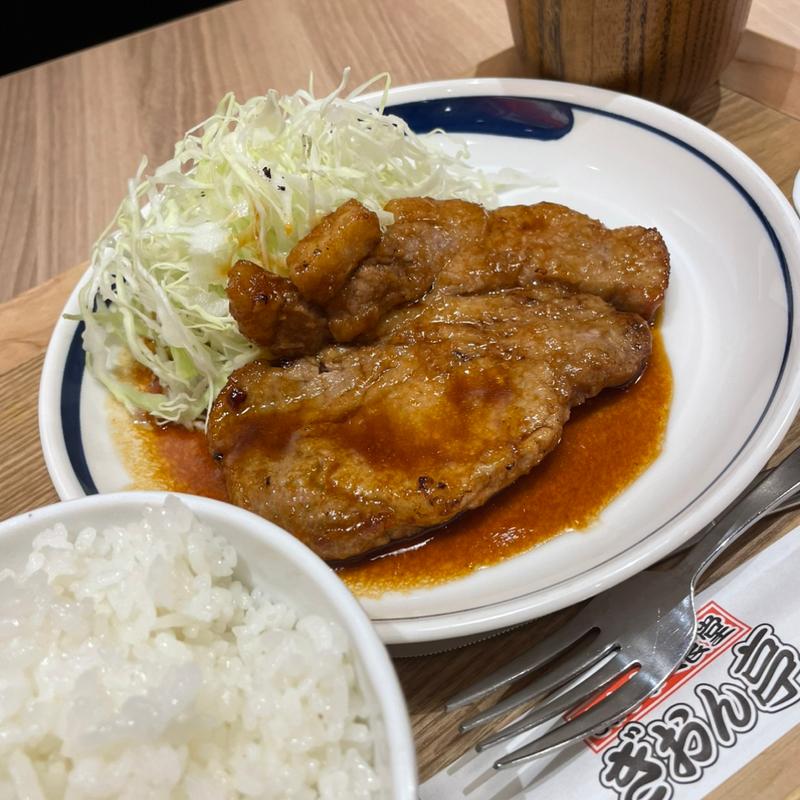 満腹とんてき定食(ぎおん亭 交通センター店)