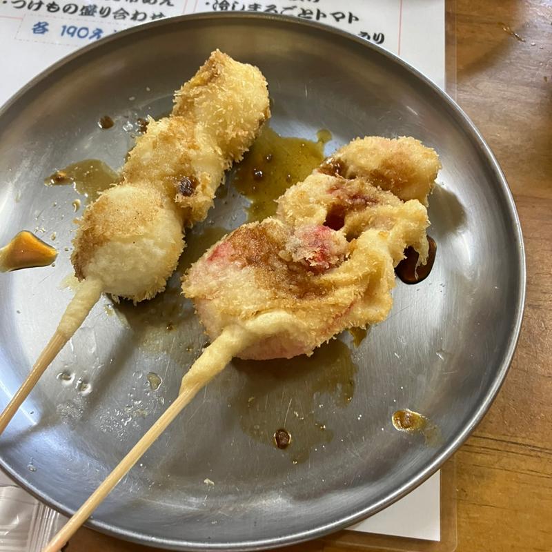 紅しょうが串かつ(立陣)