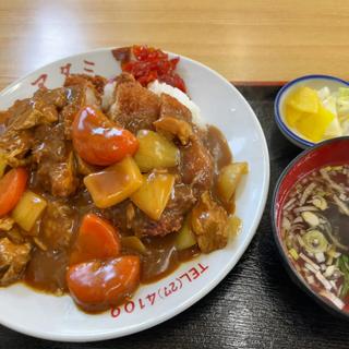 カツカレー スープ付き(アタミ食堂)