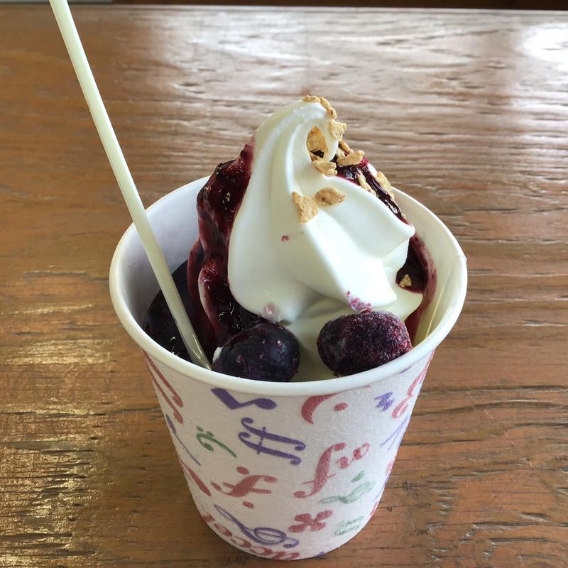 ブルーベリーソフトクリーム(愛菜ファームブルーベリーハウス)