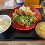 ねぎ味噌チキンカツ定食(かつや 堺石津店)