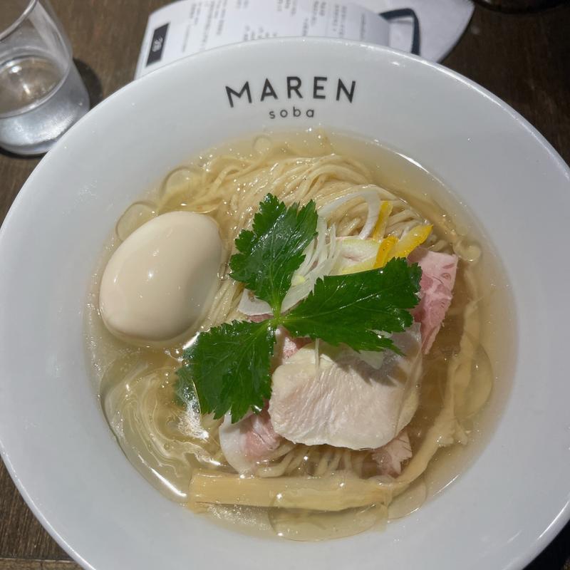 冷やしゆず塩そば(soba MAREN 肥後橋店)