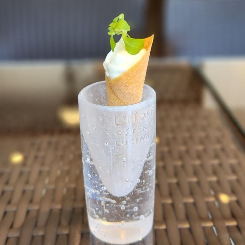 カリフラワーのムース(L’ISOLETTA -OSTERIA CON CUCiNA YUKI-［リゾレッタ］)