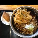 かきあげそば　いなり寿司(立喰い肉そば・肉うどん のじろう)