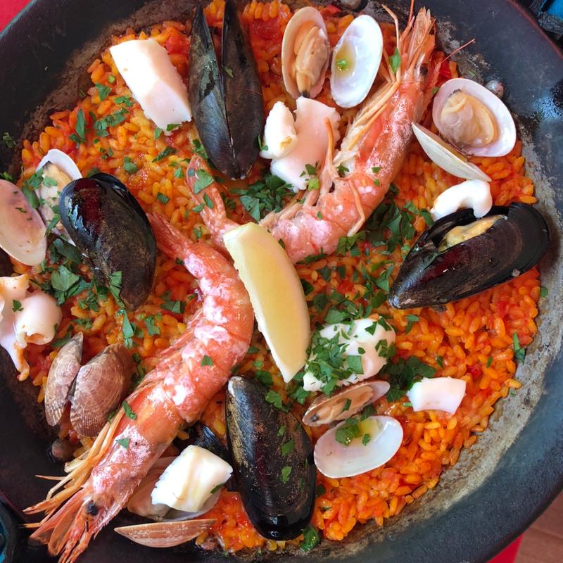 魚介類のパイエラ(RIGOLETTO SHORT HILLS)