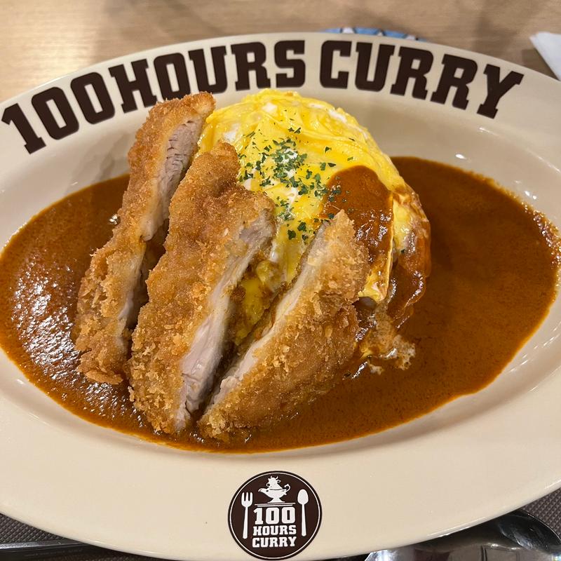 とろとろ卵のオムカツカレー(ハーフサイズ)(100時間カレー MARKIS福岡ももち店)