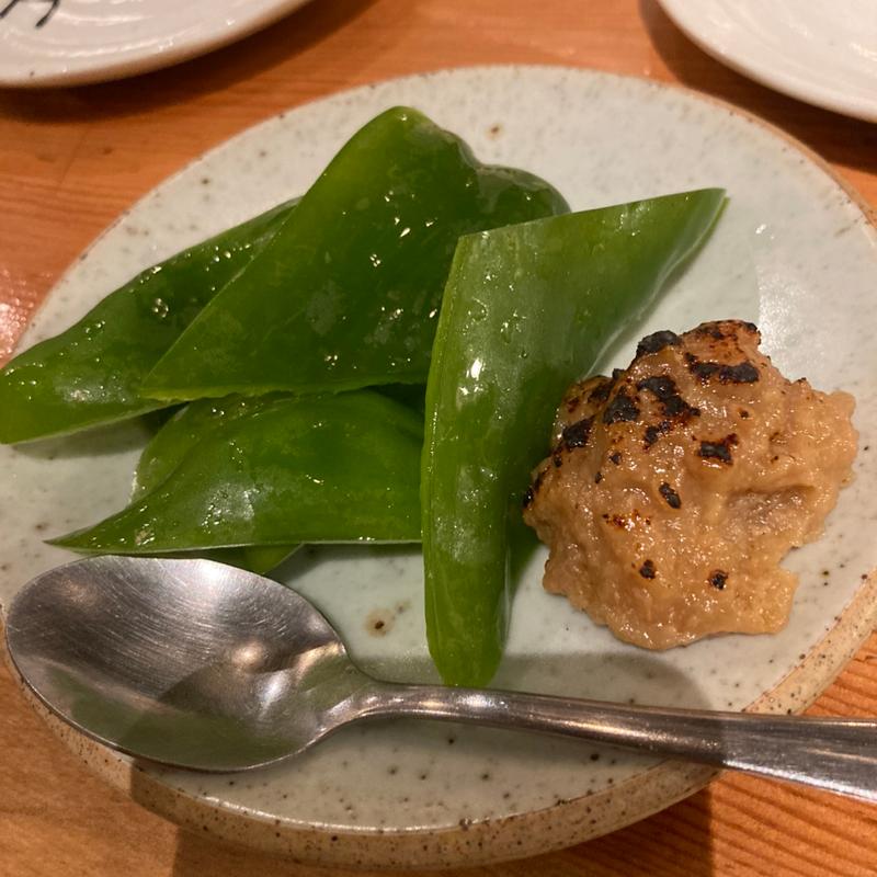 パリパリピーマン(鶏と炭火 とり坊)