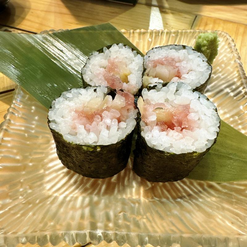 鯵ガリ細巻(大衆酒場 チャン栓チャン)