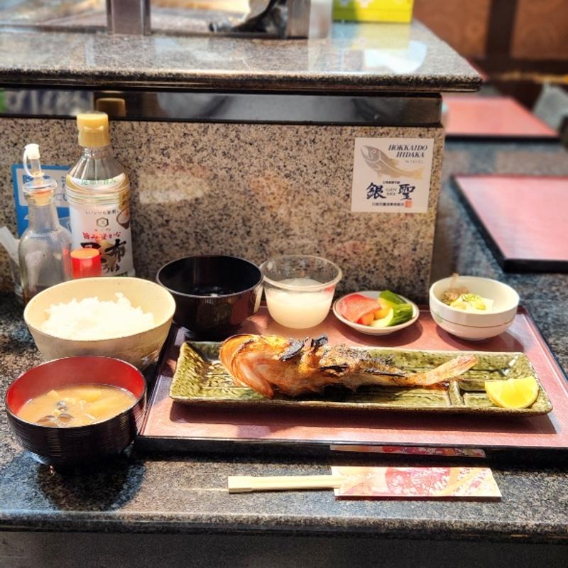 網走 キンキ塩焼き定食(若桜)