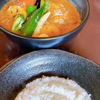 チキン野菜カリー　ココナッツスープ(SAMA 大谷地総本店)