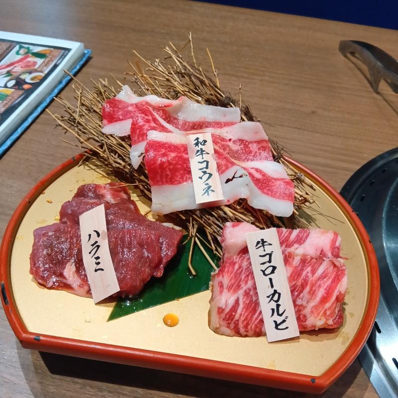 来店ポイント還元焼き肉盛り合わせ(特急レーン焼肉牛ゴロー)