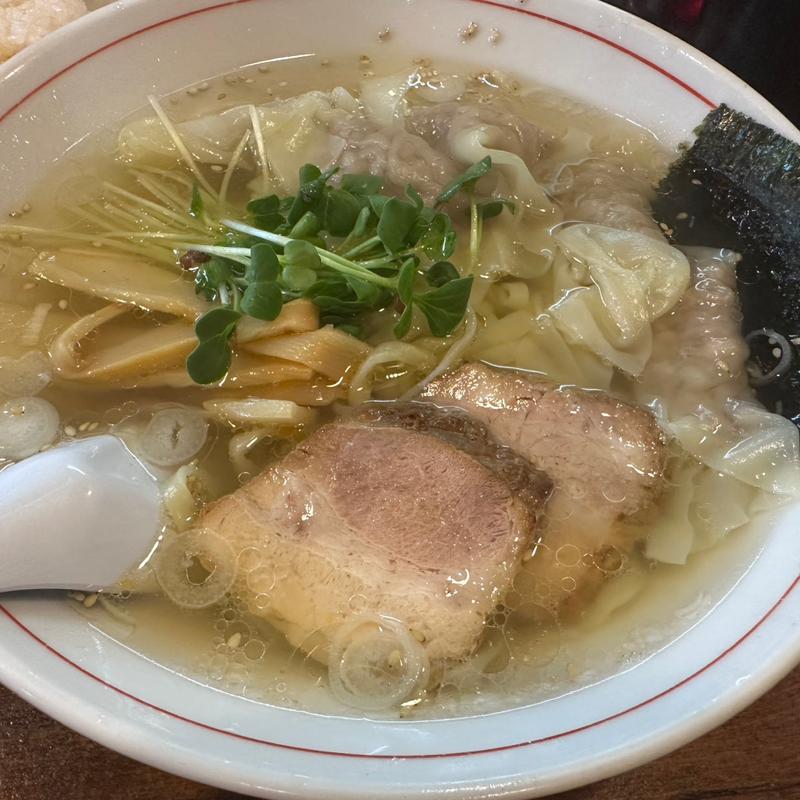 ワンタンメン 塩(佐野ラーメン たかの)