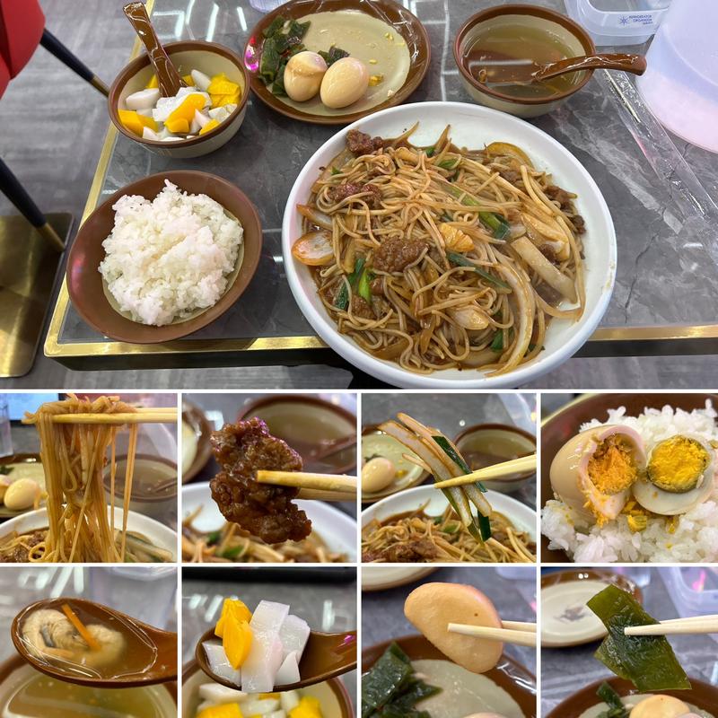 牛肉入り焼きライスヌードル(撒椒小酒館 大久保店)