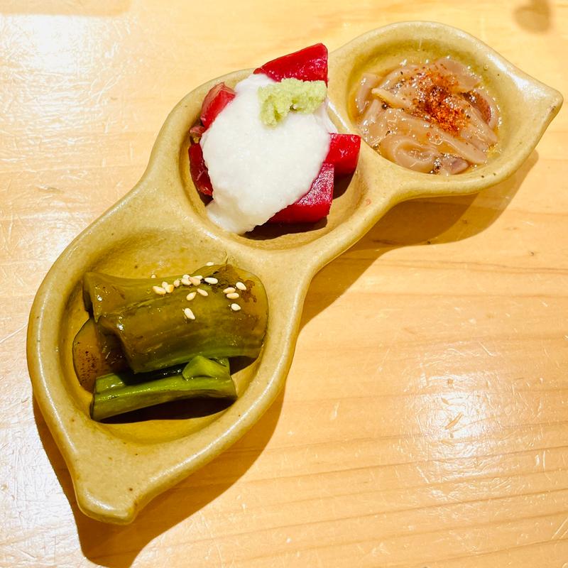 三種盛り(天然本まぐろ ありそ鮨し グランスタ東京店)