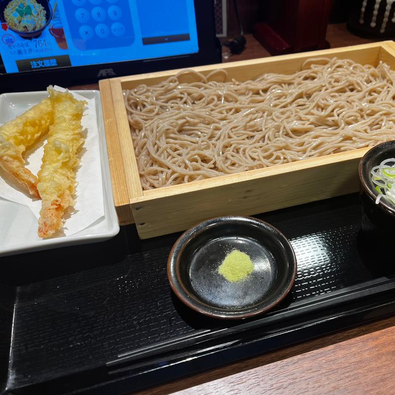 海老天せいろそば(鶏彩 北上尾店)