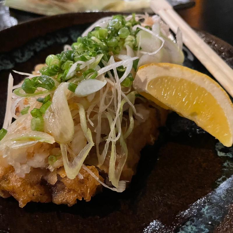 豚肩ロースの天ぷら 〜おろしネギポン酢〜(ごはんや いと)