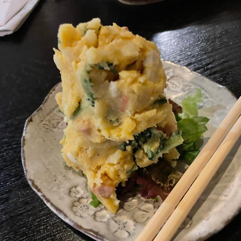 ゴーヤとスパムのカレーポテトサラダ(ごはんや いと)