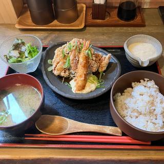 チキン南蛮&海老フライ定食