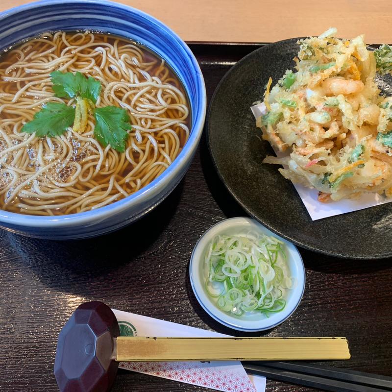 海老かき揚げ蕎麦(生そばあずま 福間店)