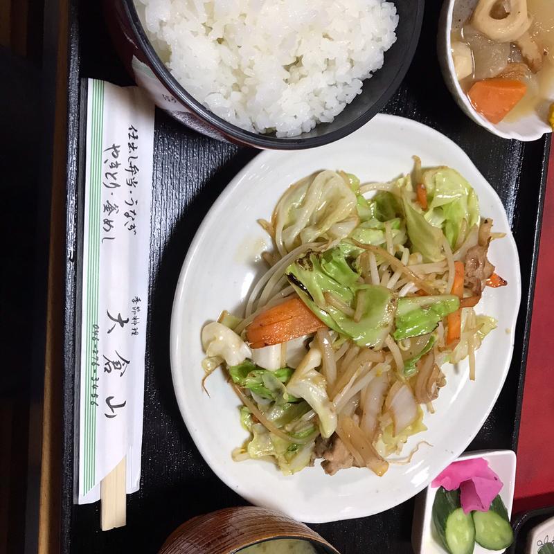 肉入り野菜炒め定食(大倉山 )