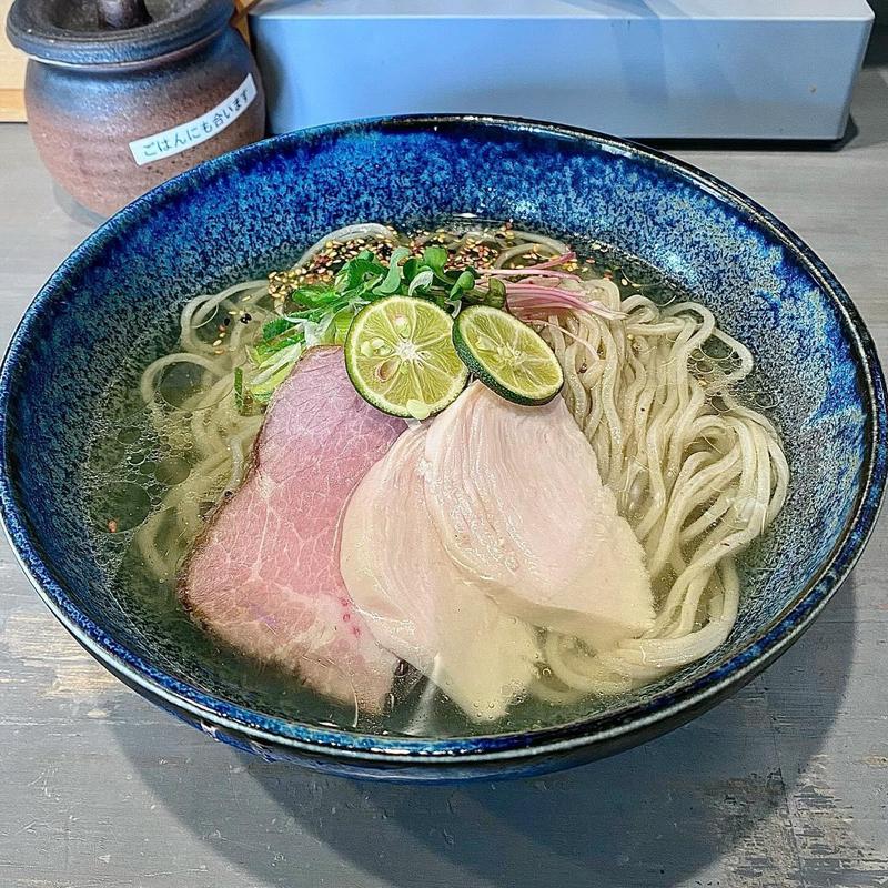 念仏鯛の塩冷やしそば(麺房 鶏くらふと)