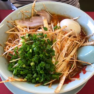 ウルトラ激辛ラーメン【白髪ネギトッピング】(ラーメン山岡家 足利店)