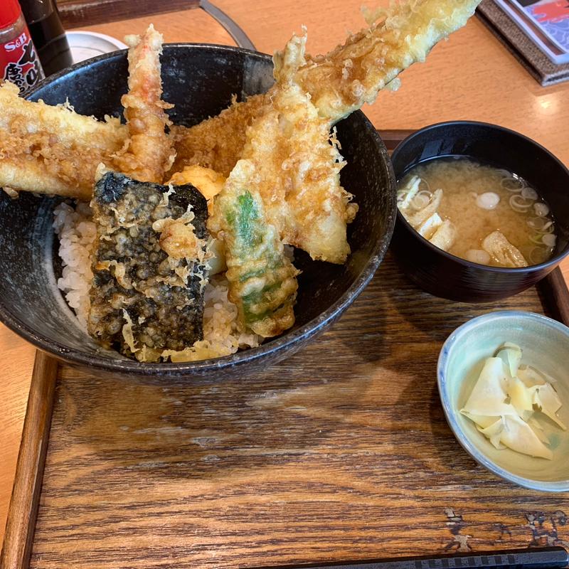 アナゴ天丼(ふさのえき食堂)
